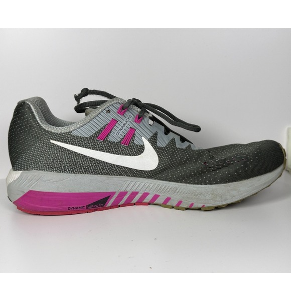 Nike Air Zoom Pegasus 32 Running Shoes Womens 11 Gray Pink Athletic Sneakers - Picture 5 of 9